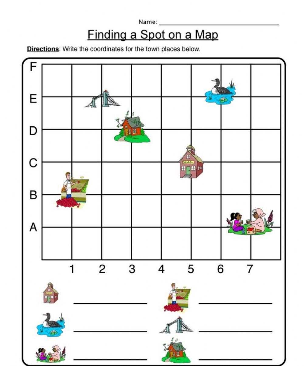 worksheet works coordinate picture