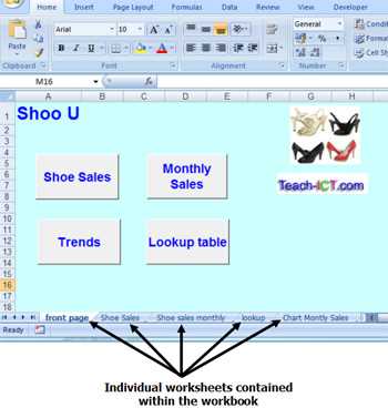 difference of workbook and worksheet