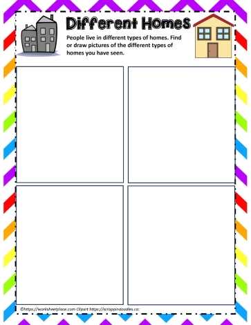 different types of families worksheets
