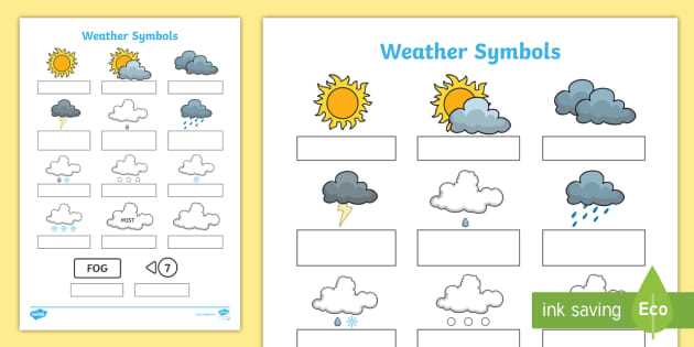 different weather worksheet
