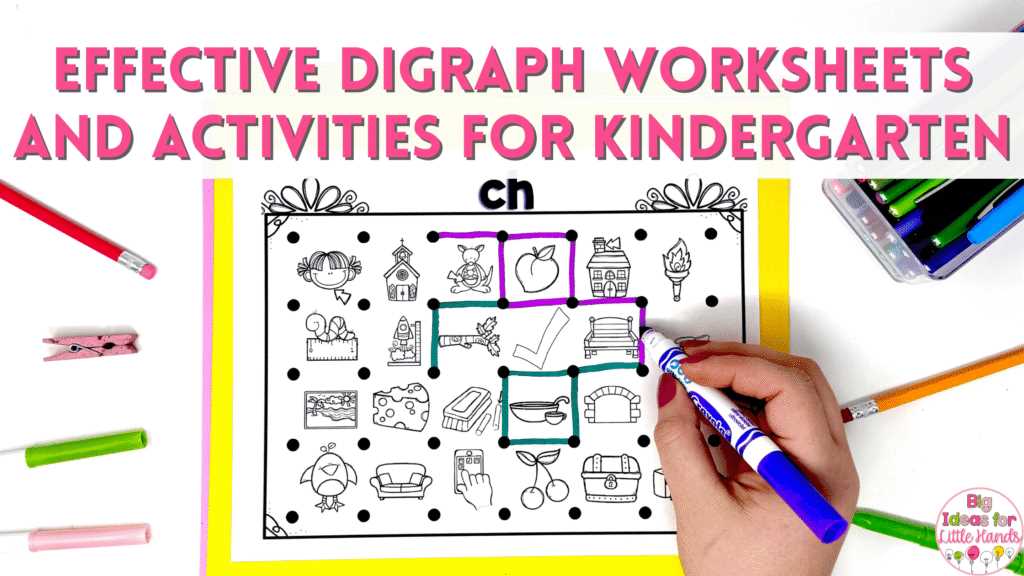 digraphs for kindergarten worksheets