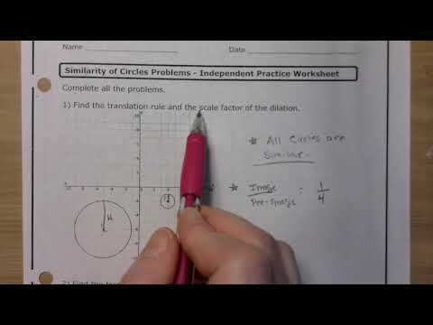 dilation and scale factors independent practice worksheet