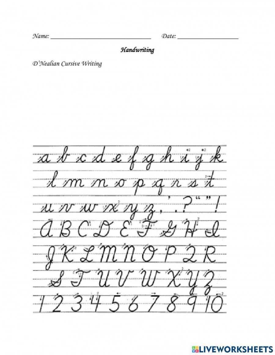 handwriting worksheets dnealian