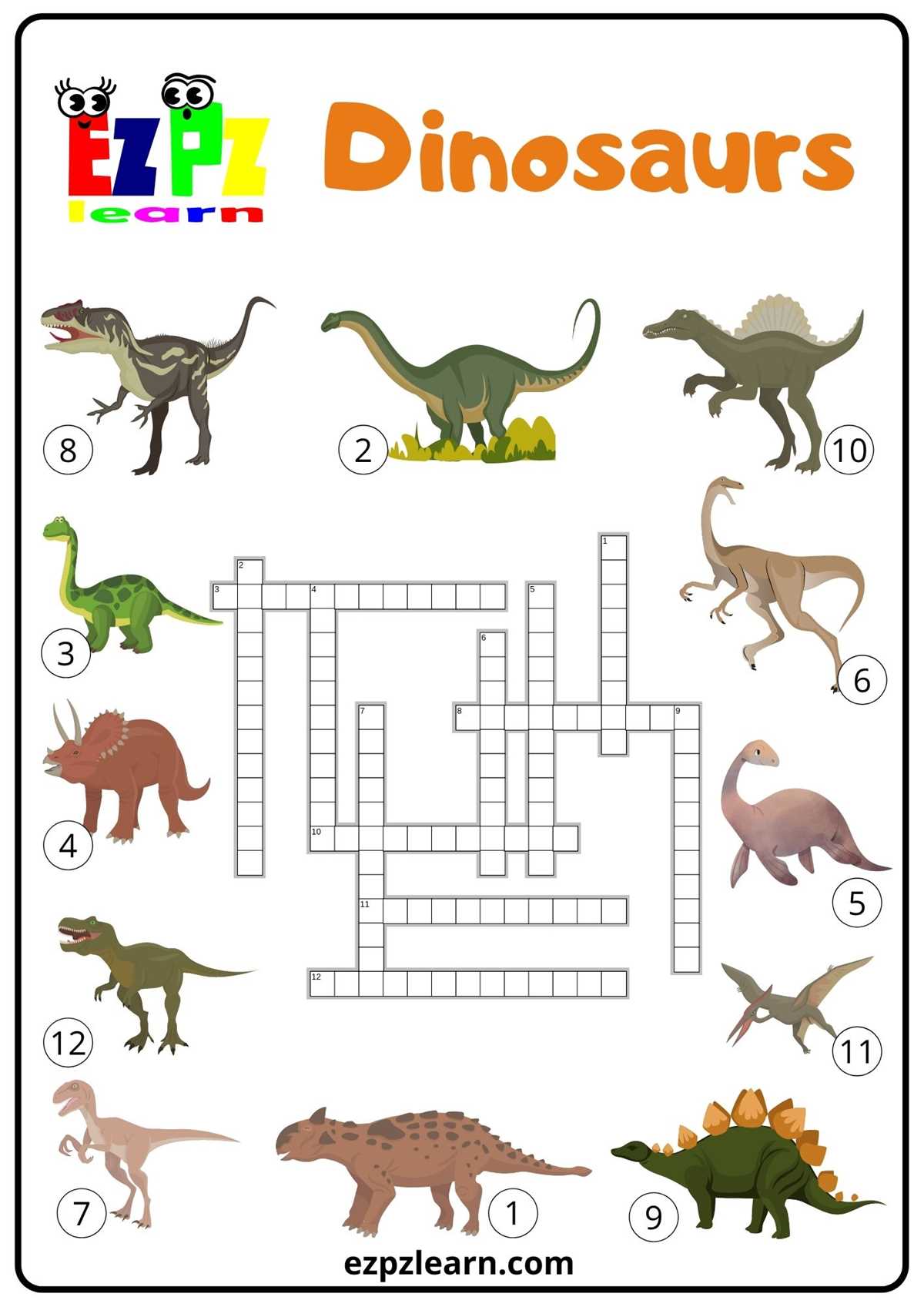 dino worksheet