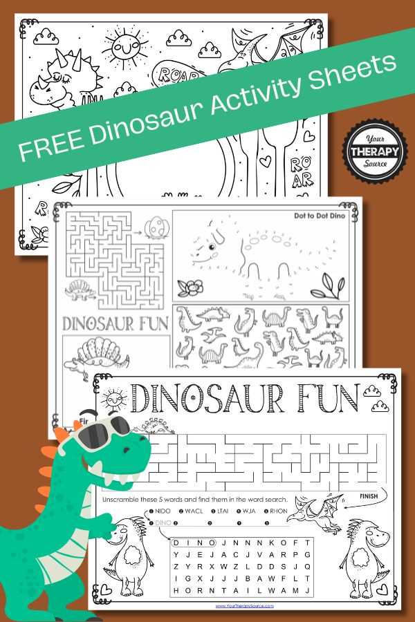 dinosaur worksheet preschool