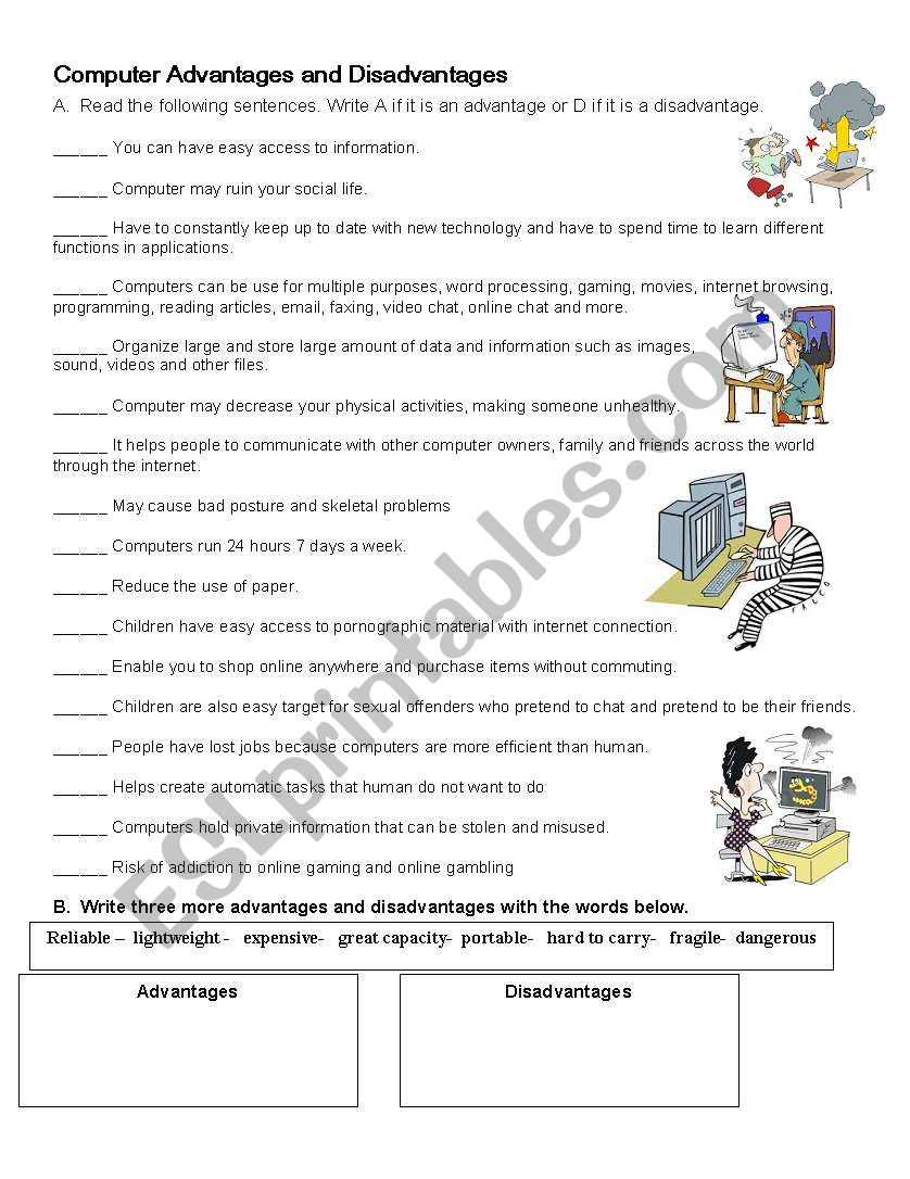 disadvantages of worksheets