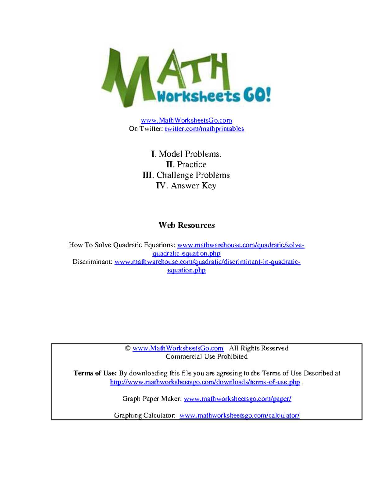 discriminant worksheets discriminant worksheets