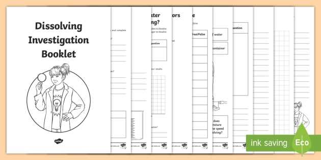dissolving ks2 worksheet