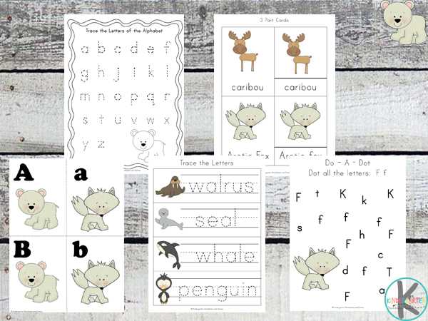 arctic animals worksheets for preschool