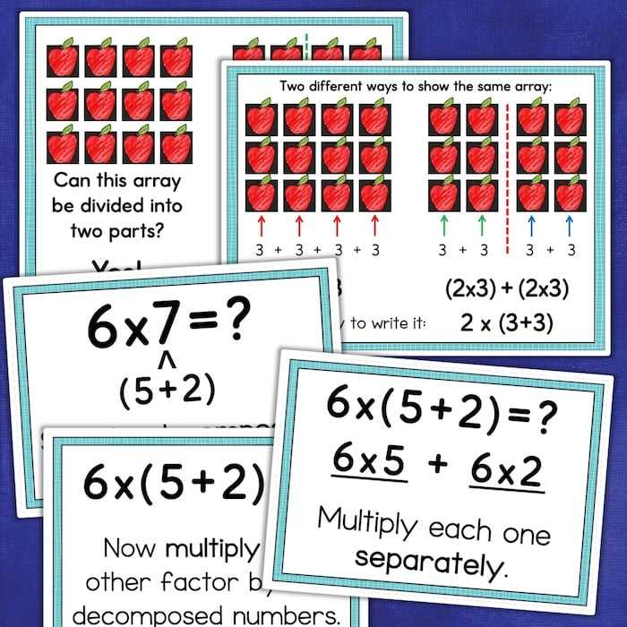 distributive property of multiplication worksheets