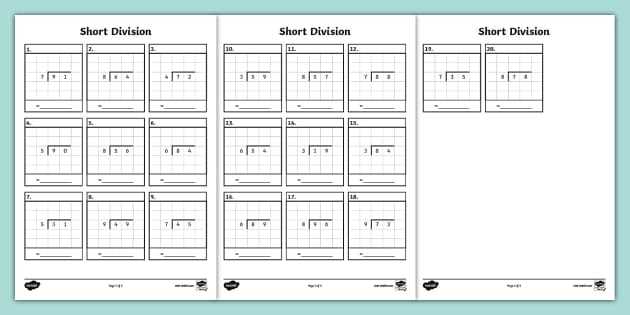 divide by 2 digit numbers worksheet