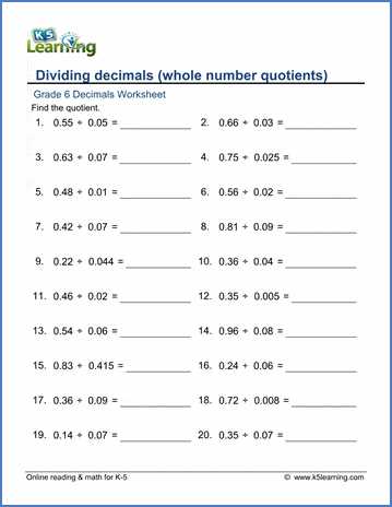 dividing decimals word problems worksheets