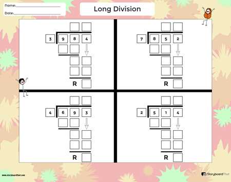 division fill in the blank worksheet