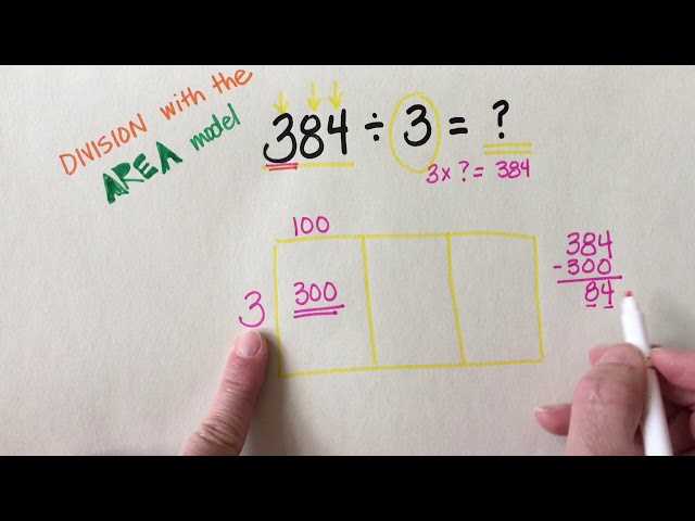 division with area model worksheet