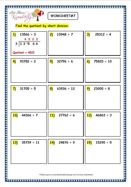 division worksheets 3 digits