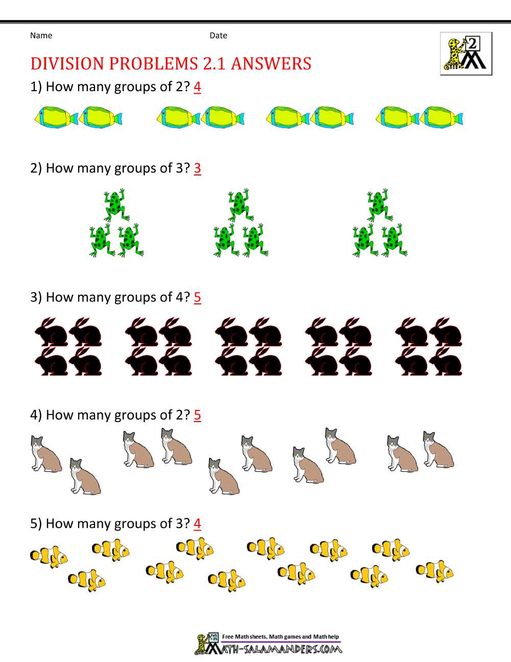 division worksheets grade 1