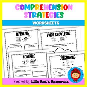 evaluating reading strategy worksheets