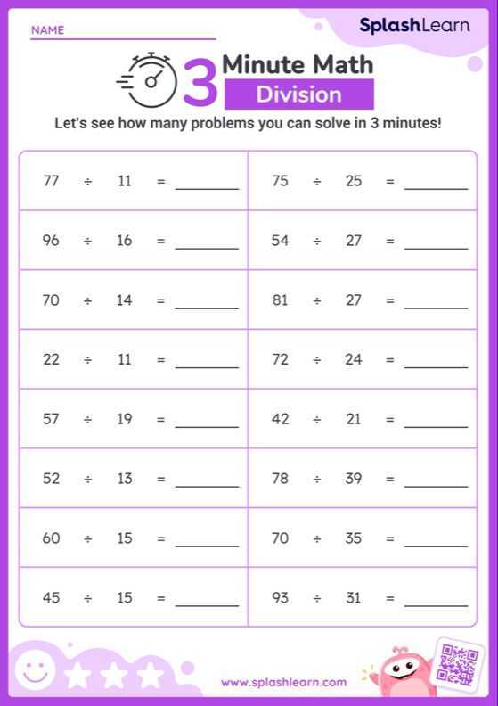 long division no remainders worksheet
