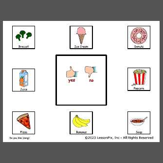 do you like broccoli worksheet