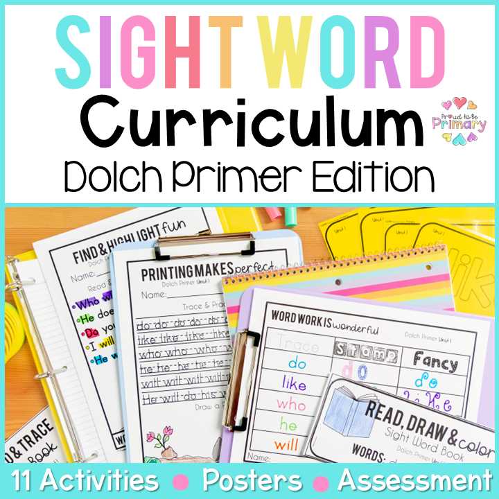 dolch worksheets kindergarten