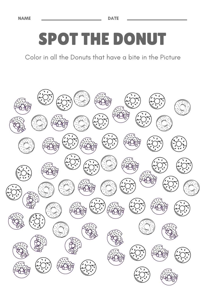 donut worksheet