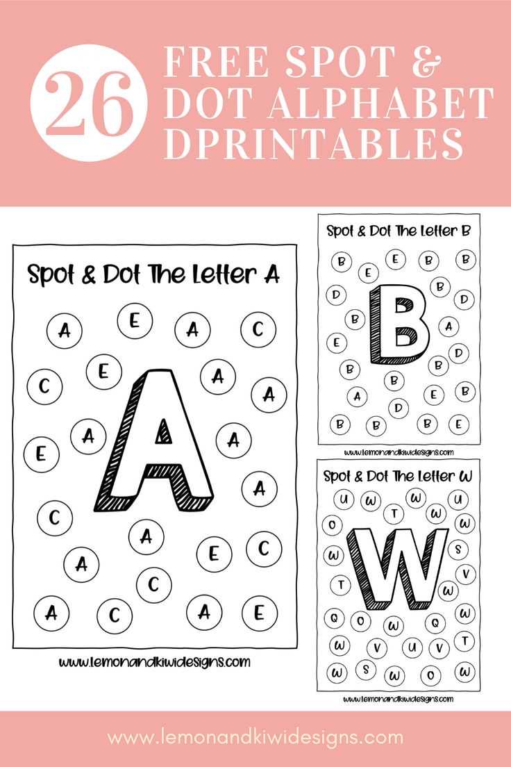 dot letter worksheets