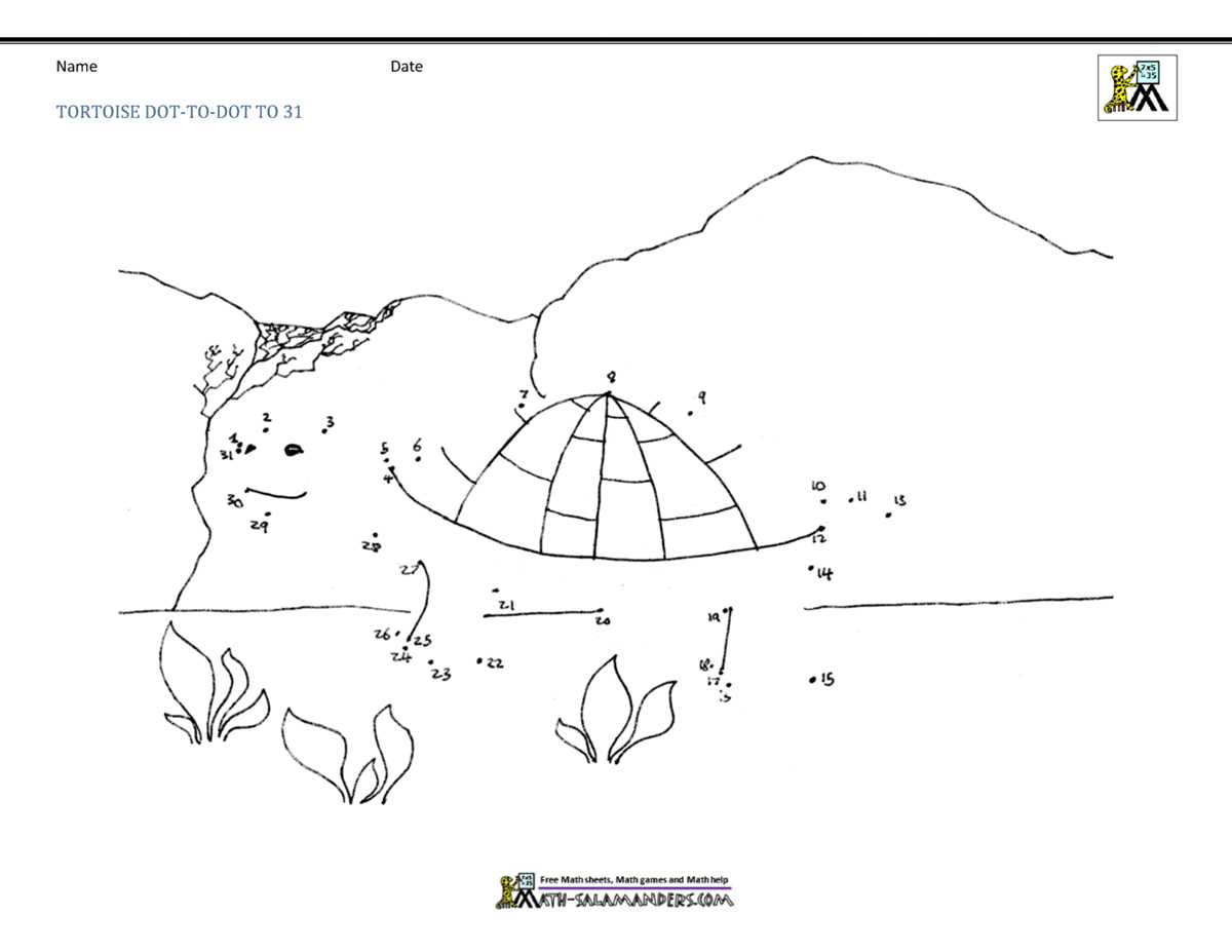 dot to dot number worksheets