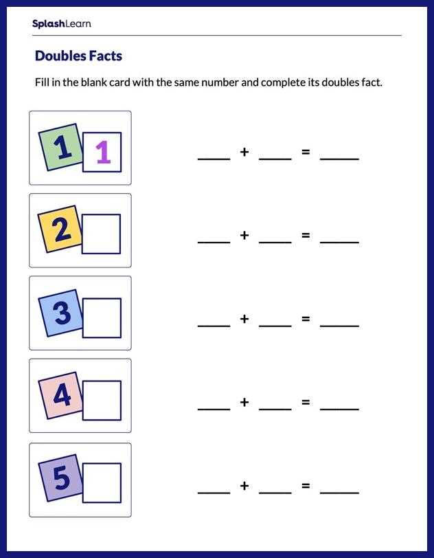 doubles worksheets