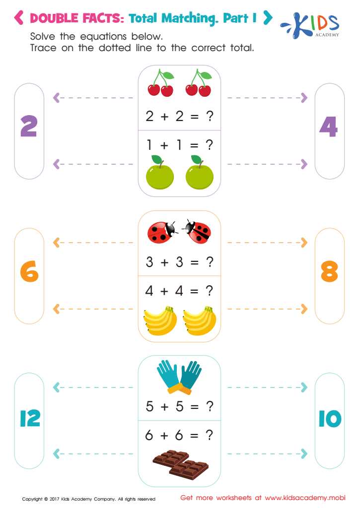 doubles worksheets