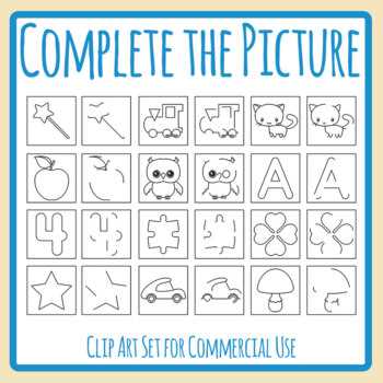 draw missing parts worksheet
