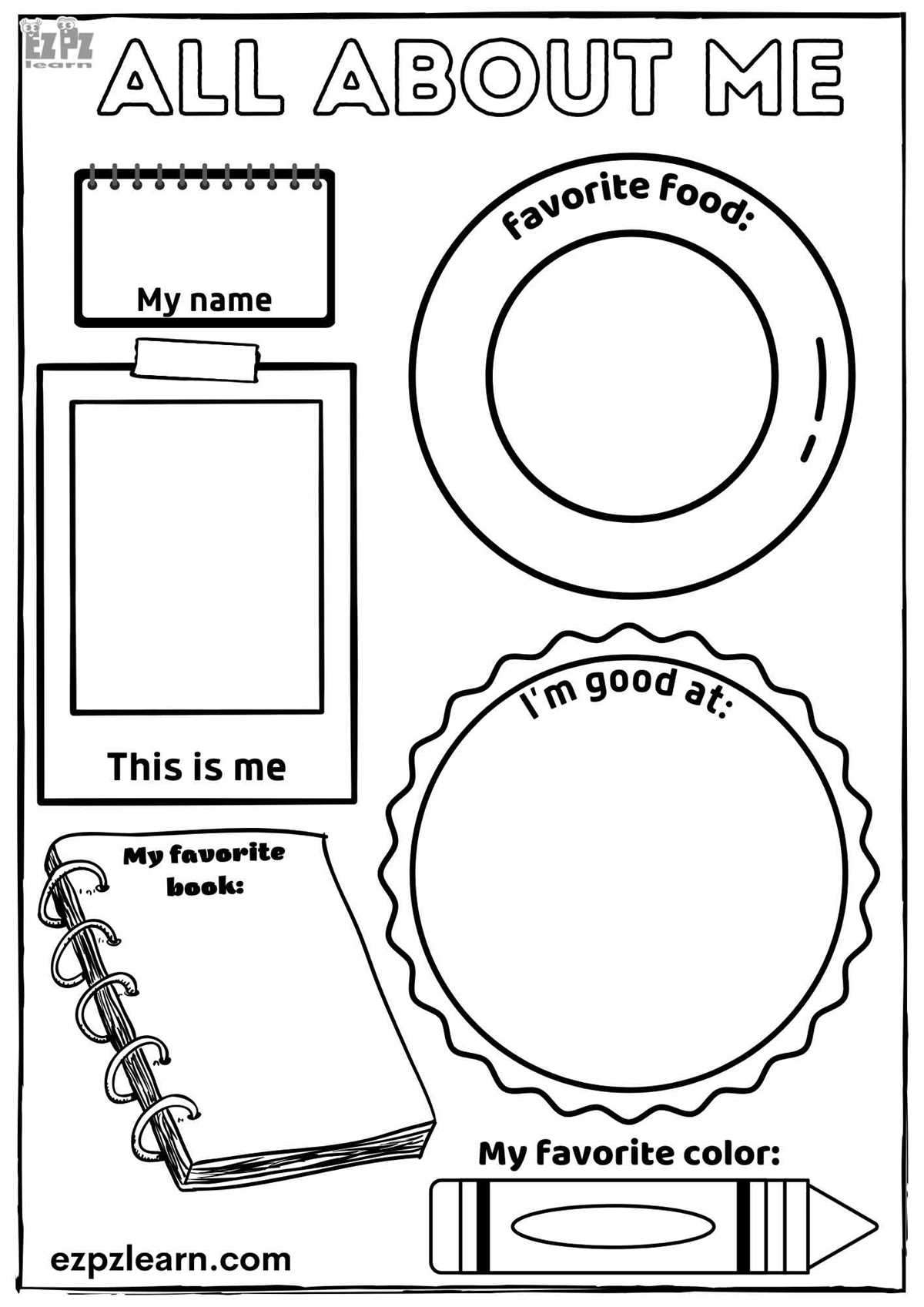 draw worksheets for kindergarten