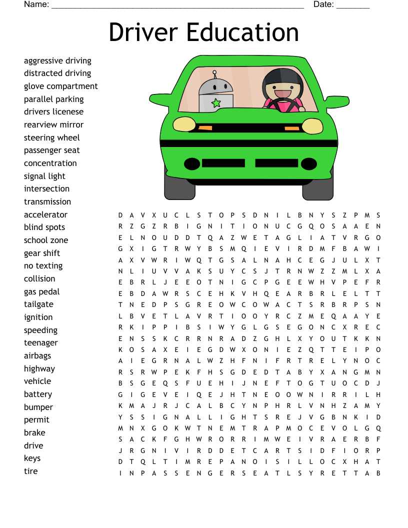 drive right worksheets