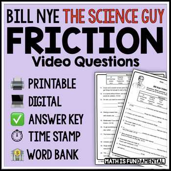 bill nye the science guy friction worksheet