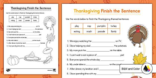 finish the sentence worksheet finish the sentence worksheet