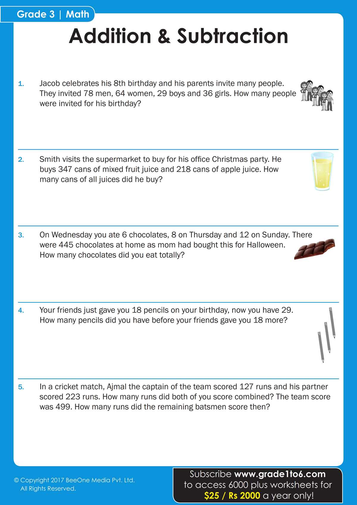 math worksheets word problems