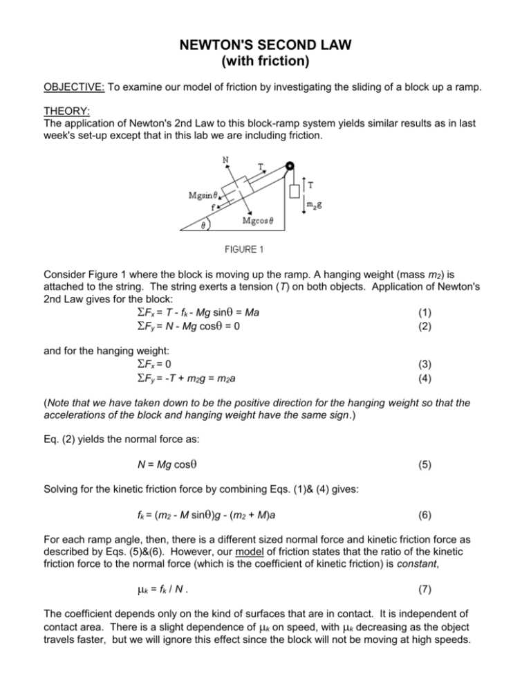 newtons second law worksheet