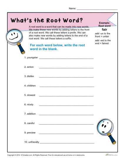 1st grade vocabulary words worksheets