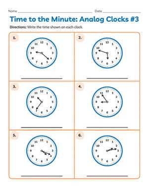 clock analog worksheet