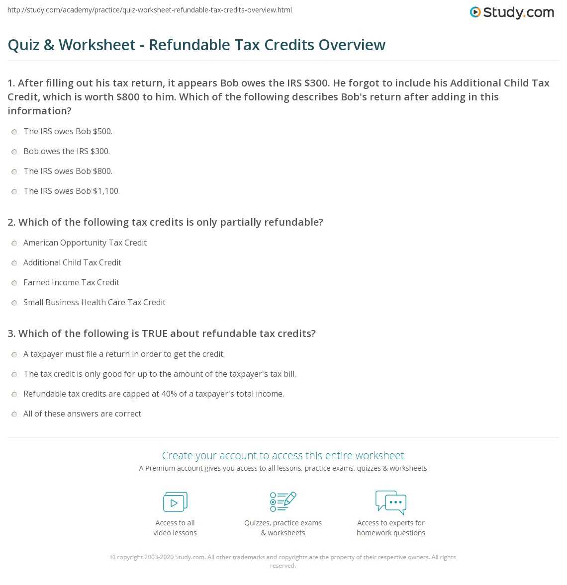 earned income credit worksheet a