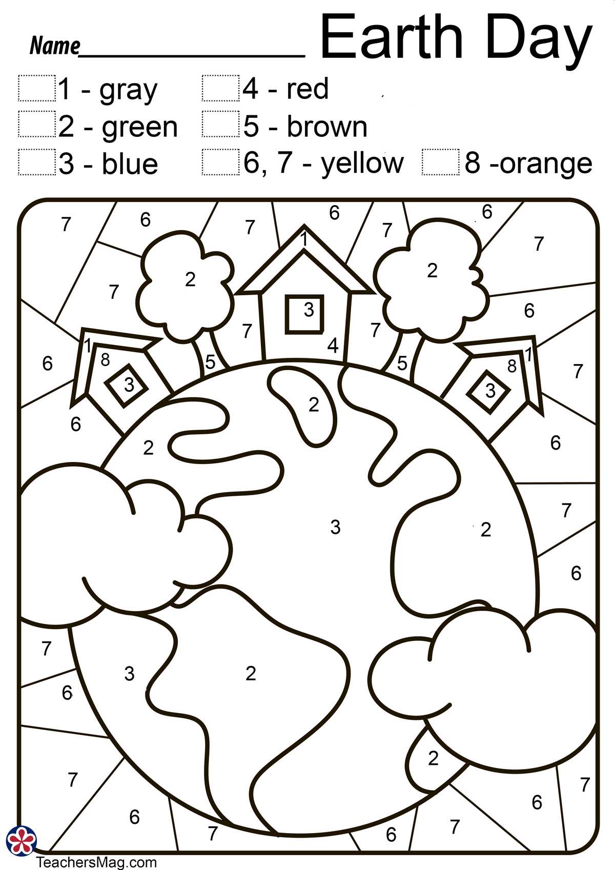 earth day coloring worksheets