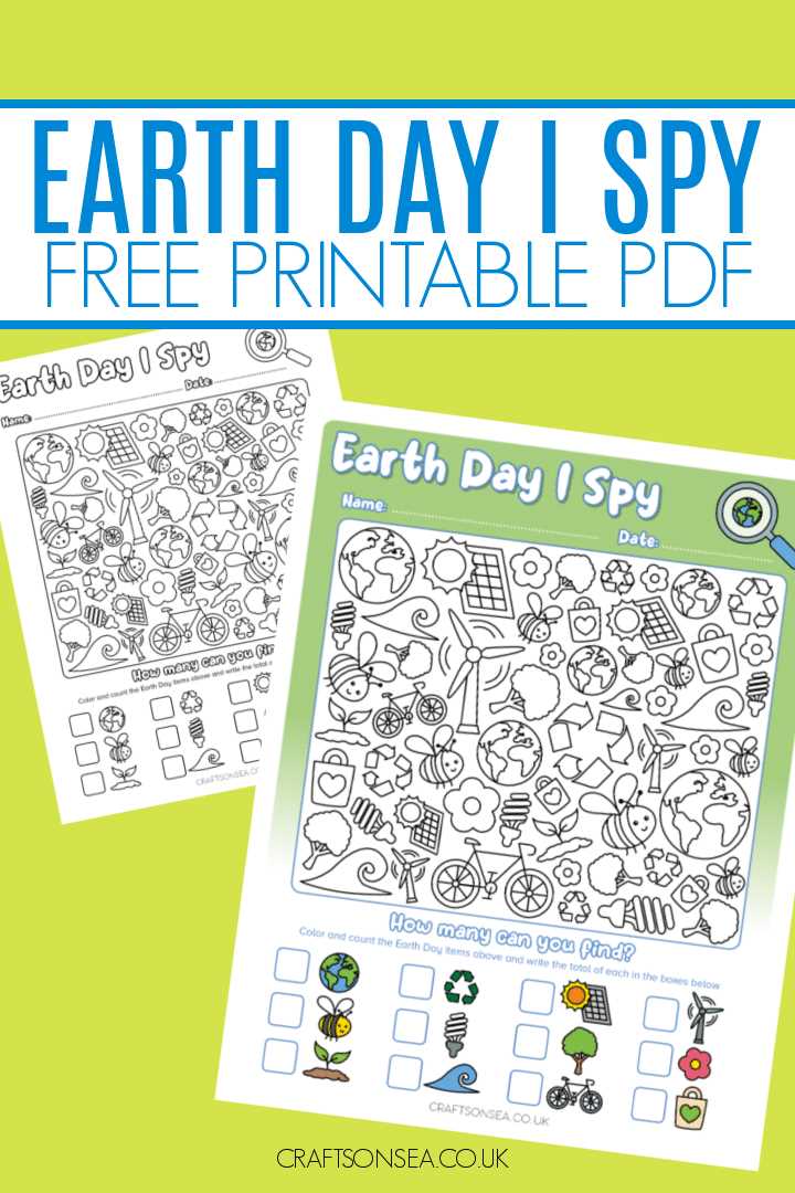 earth day i spy worksheet earth day i spy worksheet