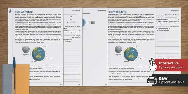 earth science tides worksheet earth science tides worksheet