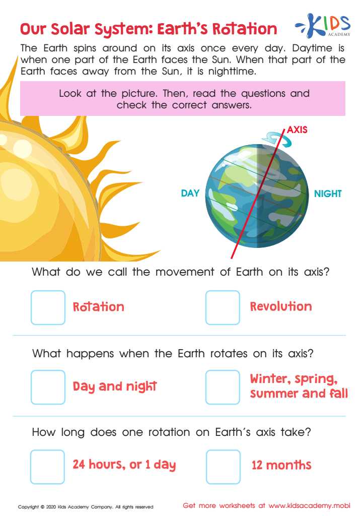 earths systems worksheet