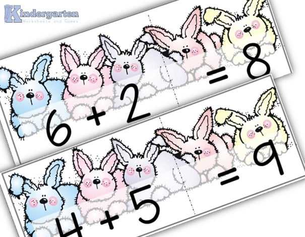 easter bunny math worksheets
