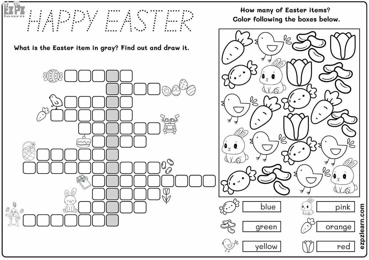 easter childrens worksheets