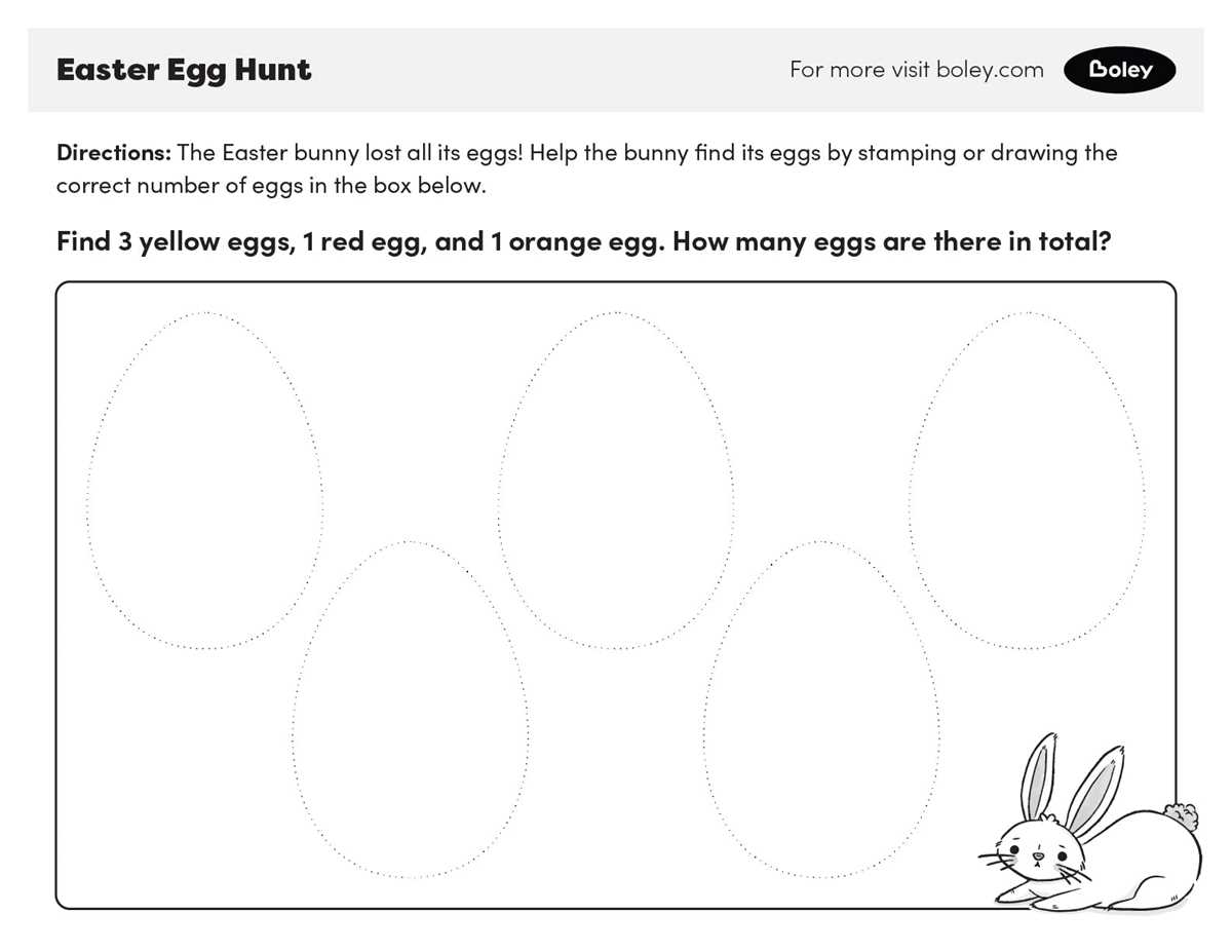 easter egg worksheets kindergarten