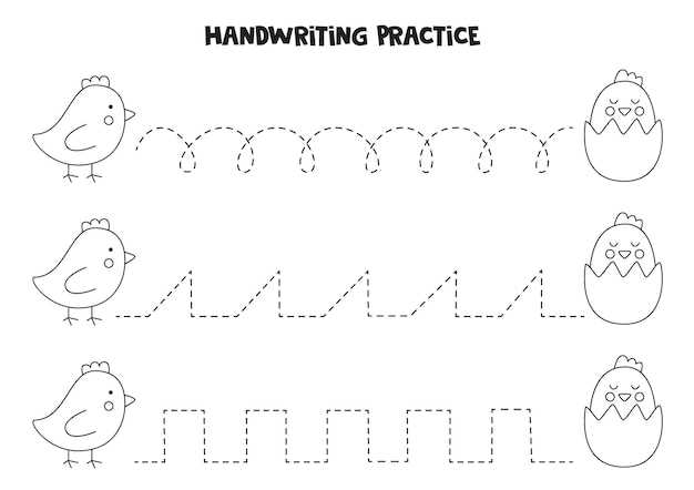 easter pre writing worksheets