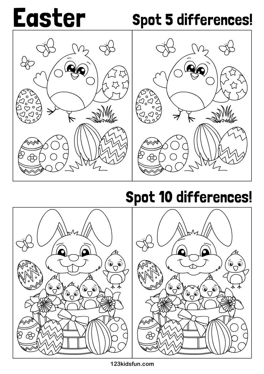 easter worksheet printables
