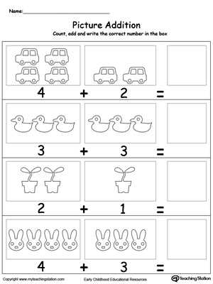 easy addition for kindergarten worksheets easy addition for kindergarten worksheets