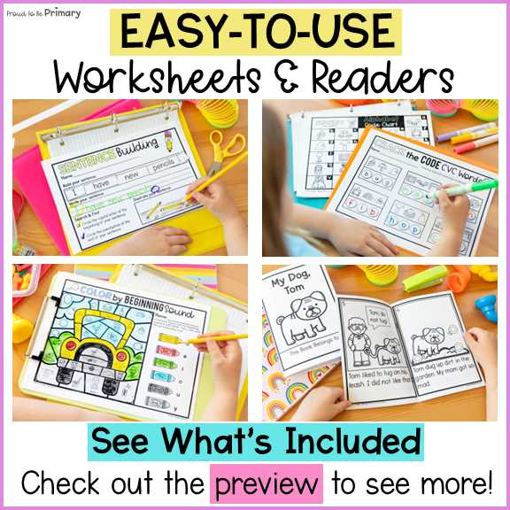 easy literacy worksheets